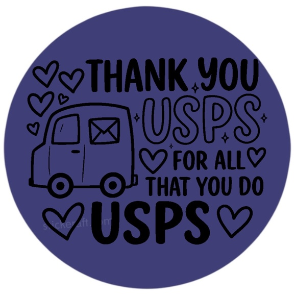 Thank You USPS Stickers for Packages & Envelopes – 2" Round, 15 Colors to Choose - Picture 3 of 15